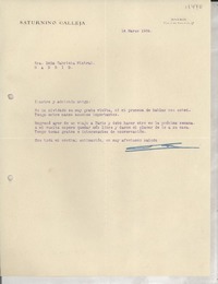 [Carta] 1934 mar. 14, Madrid, [España] [a] Sra. Doña Gabriela Mistral, Madrid