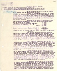 [Carta] 1943 ago. 26, Santiago [a] Gabriela Mistral