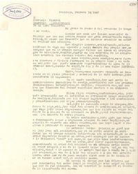 [Carta] 1947 feb. 18, Santiago [a] Gabriela Mistral, Monrovia, California