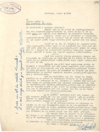 [Carta] 1948 jun. 4, Santiago [a] Lucila Godoy, Río Piedras, Puerto Rico