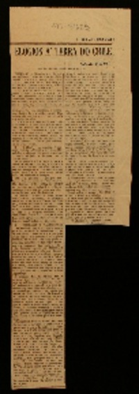 [Elogios a la tierra de Chile]: