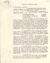 [Carta] 1951 nov. 2, Santiago, [Chile] [a] Gabriela Mistral