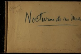 [Cuaderno] Nocturno de mi madre