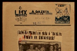 Gabriela Mistral em visita á "Bandeira Paulista de Alphabetização"