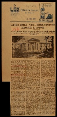 Gabriela Mistral visitou, hontem, o Instituto Agronomico de Campinas