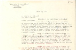 [Carta] 1953 ene. 20, Santiago, [Chile] [a] Gabriela Mistral