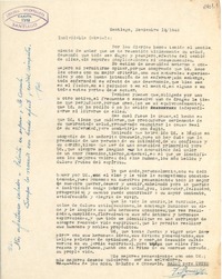 [Carta] 1948 nov. 19, Santiago [a] Gabriela Mistral