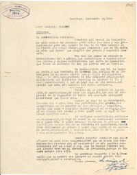 [Carta] 1948 dic. 14, Santiago [a] Gabriela Mistral, Veracruz