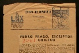 Pedro Prado, escriptor chileno