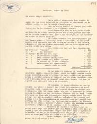 [Carta] 1950 mar. 14, Santiago [a] Gabriela Mistral