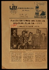 A escriptora Gabriela Mistral visitou hontem a Imprensa Brasileira Reunida Ltda.- I.B.R.