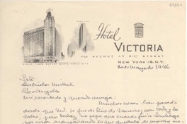 [Carta] 1946 mayo 30, New York, [EE.UU.] [a] Gabriela Mistral, Los Angeles, [EE.UU.]