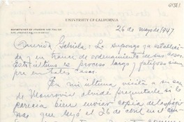 [Carta] 1947 abr. 30, Los Ángeles, California [a] Gabriela Mistral