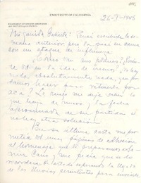 [Carta] 1948 ene. 26, Los Ángeles, California [a] Gabriela Mistral