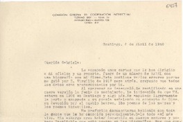 [Carta] 1946 abr. 2, Santiago [a] Gabriela Mistral