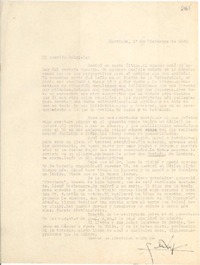 [Carta] 1949 dic. 1, Santiago, [Chile] [a] Gabriela [Mistral]