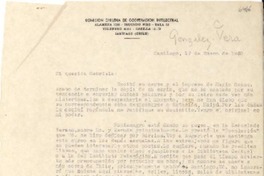 [Carta] 1950 ene. 7, Santiago, [Chile] [a] Gabriela [Mistral]