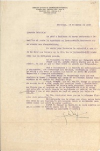 [Carta] 1950 mar. 15, Santiago, [Chile] [a] Gabriela [Mistral]