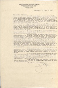 [Carta] 1950 jun. 7, Santiago, [Chile] [a] Gabriela [Mistral]