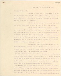 [Carta] 1950 jun. 21, Santiago, [Chile] [a] Gabriela [Mistral]
