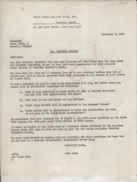 [Carta] 1959 Sept. 3, New York, [EE.UU.] [a] Heideland, Hasselt, Belgium