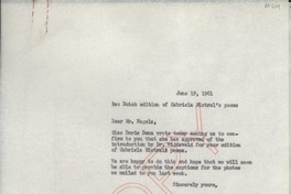 [Carta] 1961 June 19, [New York], [EE.UU.] [a] Mr. L. Nagels, Hasselt, Belgium