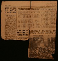 Gabriela Mistral inició su curso ante mucho público