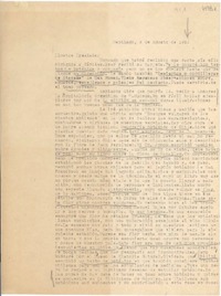 [Carta] 1951 ago. 9, Santiago, [Chile] [a] [Gabriela Mistral]