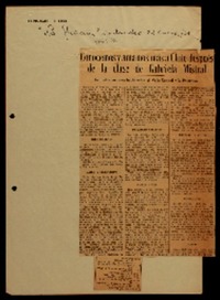 Conocemos y amamos mas a Chile después de la clase de Gabriela Mistral la ilustre escritora habló del Valle Central y la Patagonia.