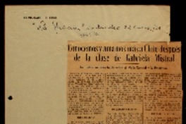 Conocemos y amamos mas a Chile después de la clase de Gabriela Mistral la ilustre escritora habló del Valle Central y la Patagonia.