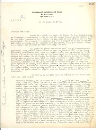 [Carta] 1948 jun. 21, New York [a] Gabriela Mistral