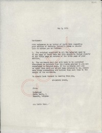 [Carta] 1961 May 3, [EE.UU.] [a] Heideland, Hasselt, Belgium