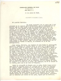 [Carta] 1948 jul. 13, New York [a] Gabriela Mistral