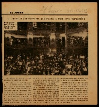 La inmensa concurrencia que asistió a este acto memorable primera lección de Gabriela Mistral.