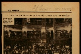 La inmensa concurrencia que asistió a este acto memorable primera lección de Gabriela Mistral.