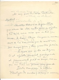 [Carta] 1945 sept. 10, Buenos Aires, Argentina [a] Gabriela Mistral