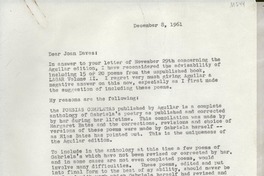 [Carta] 1961 Dec. 8, Old Phaleron, Greece [a] Joan Daves