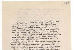 [Carta] [a] Gabriela Mistral