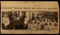 Gabriela Mistral disertó ayer para los penados