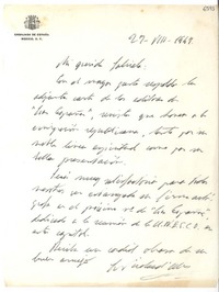 [Carta] 1947 ago. 27, México [a] Gabriela Misral