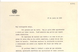 [Carta] 1956 jun. 27, [New York, Estados Unidos] [a] [Gabriela Mistral, Roslyn Harbor, New York