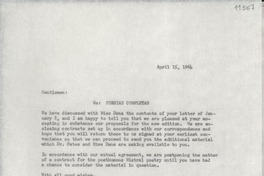 [Carta] 1964 Apr. 15, [New York, Estados Unidos] [a] Aguilar S. A. de Ediciones, Juan Bravo 38, Madrid, Spain