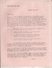 Memo 1967 Jan. 28, [EE.UU.] [a] Joan Daves, [EE.UU.]