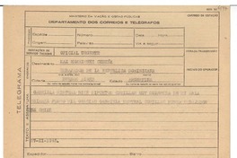 [Telegrama] 1945 sept. 27, [Brasil] [a] Max Henríquez Ureña, Buenos Aires, Argentina