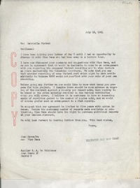 [Carta] 1964 July 16, [New York], [EE.UU.] [a] Aguilar S. A. De Ediciones, Madrid, [Spain]