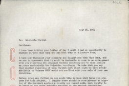 [Carta] 1964 July 16, [New York], [EE.UU.] [a] Aguilar S. A. De Ediciones, Madrid, [Spain]