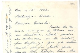[Carta] 1942 dic. 15, Santiago, Chile [a] Gabriela [Mistral]