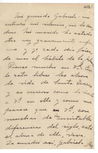 [Carta] 1925 mayo 8, Montevideo [a] Gabriela Mistral