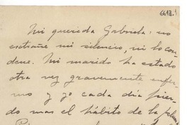 [Carta] 1925 mayo 8, Montevideo [a] Gabriela Mistral