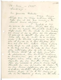 [Carta] 1945 ene. 17, Santiago, [Chile] [a] Gabriela [Mistral]